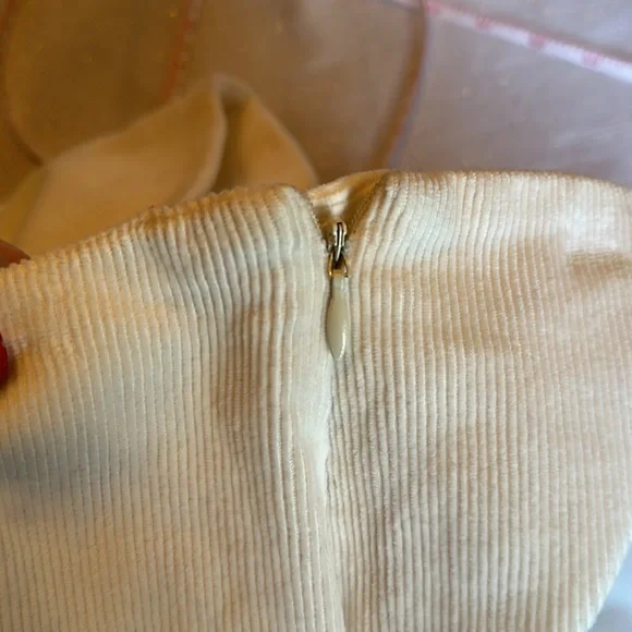 Piazza Sempione Audrey white Corduroy Pants Sz 48. 10 US - Picture 5 of 8